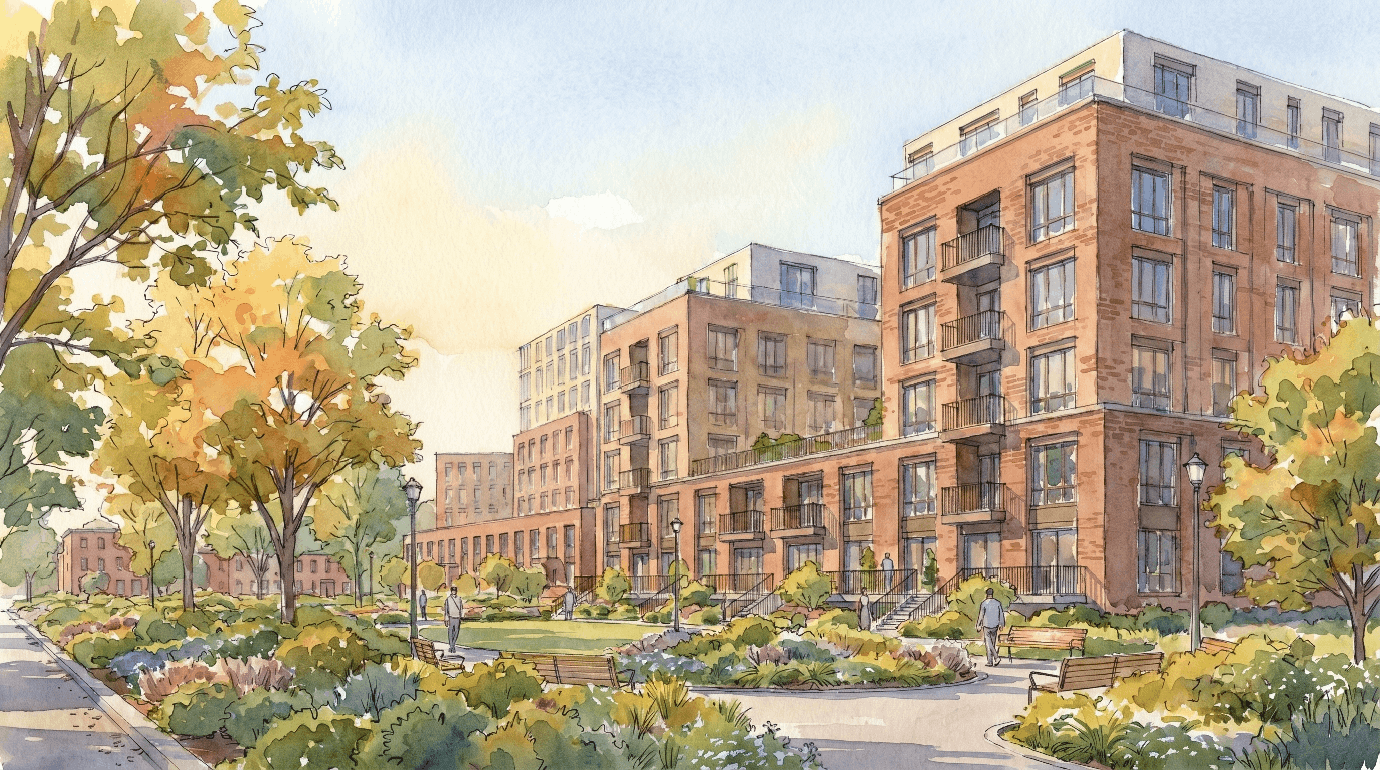 Rendering of 19th Street NE Heigh Transitions